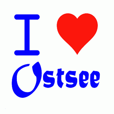 sticker I Love Ostsee